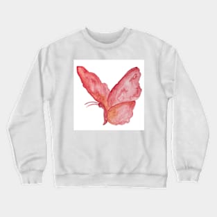 Abstract watercolor hand drawn butterfly. Crewneck Sweatshirt